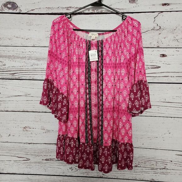 Style & Co Rayon Off Shoulder Shirt 1X NWT - Picture 4 of 5